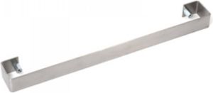 Plieger handdoekbeugel tbv radiator Perugia Quadrata Cavallino (Retto) enkel& Specchio 602 608mm max. 2 per radiator rvs 4357080
