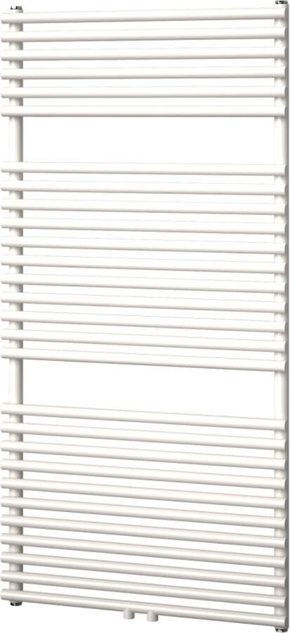 Plieger Florian Nxt M designradiator enkel horizontaal met middenaansluiting 1216x600mm 750W zwart grafiet (black graphite) 7255184