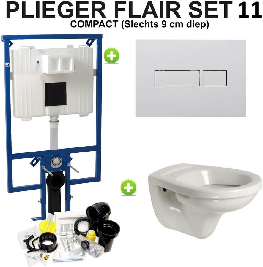 Plieger Flair Compact Amica set 11 Wit