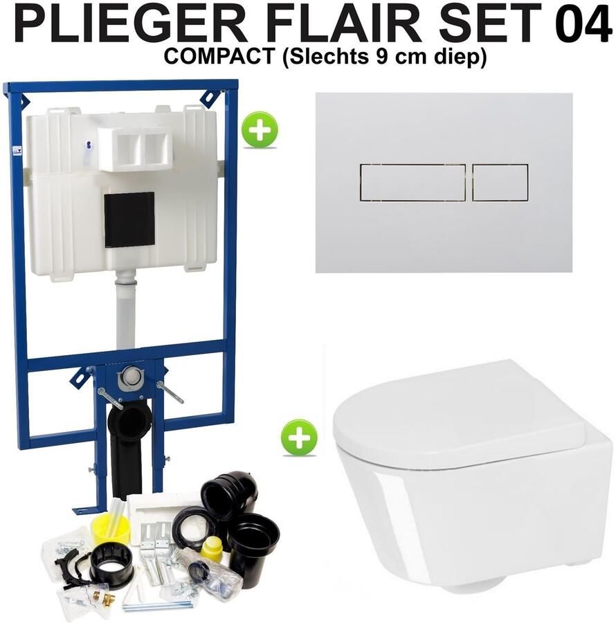 Plieger Flair compact set04 Wit