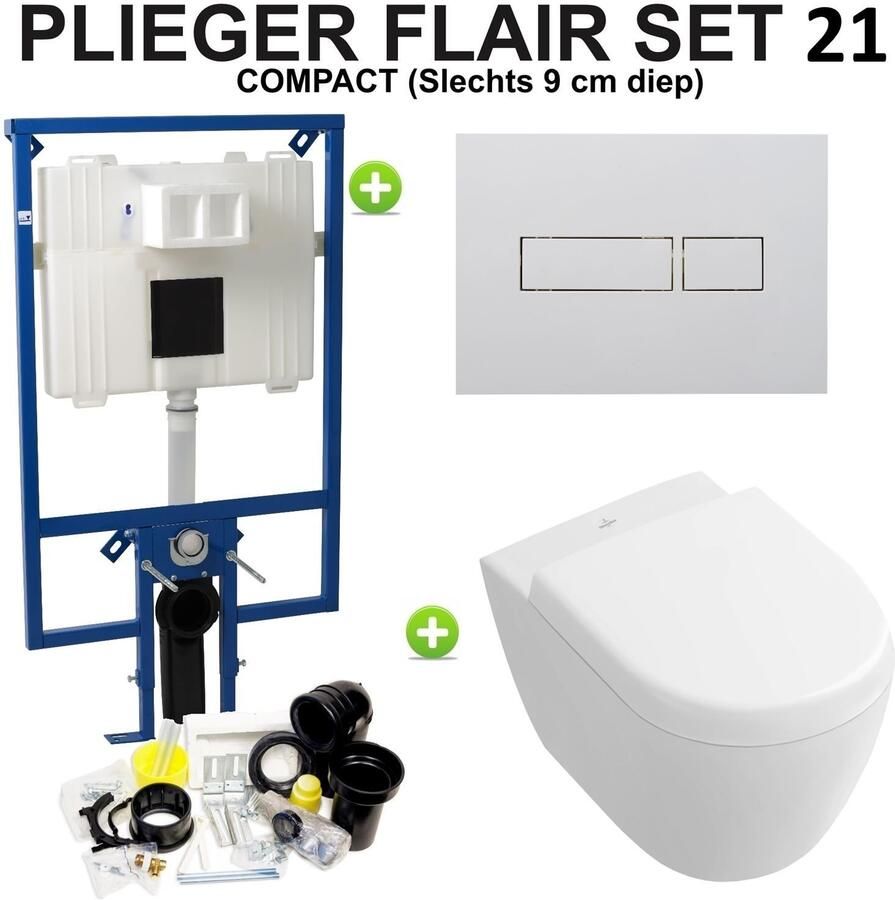 Plieger Flair Compact Subway 2.0 Compact set21 Wit