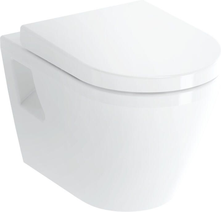 Plieger Wandcloset Milano Vlakspoel 35.5x54 cm Wit