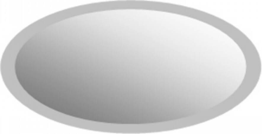 Plieger Basic spiegel ovaal mat satijn facetrand 40cm 4350973