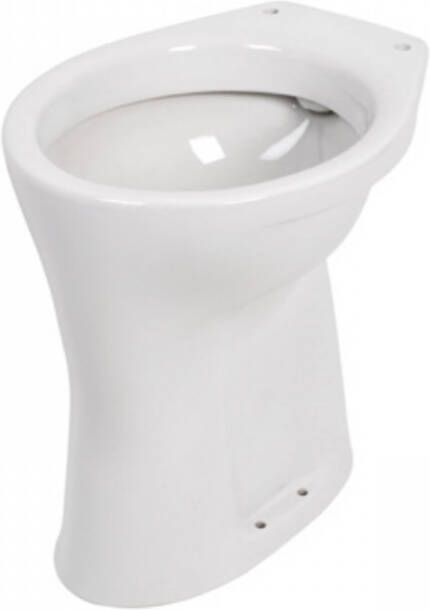 Plieger Toiletpot Verhoogd Plus Vlakspoel Wit PK