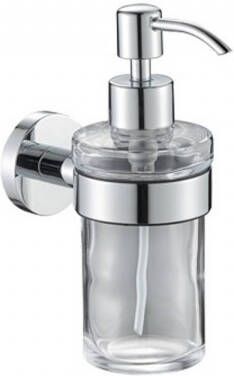 Plieger Vigo zeepdispenser glas met houder chroom 4784424