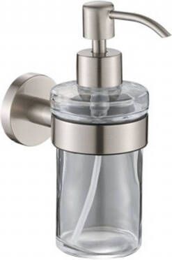 Plieger Vigo zeepdispenser glas m. houder RVS brushed 4784425