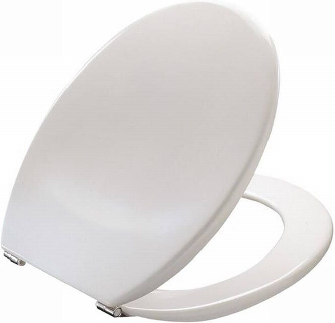 PRESSALIT Objecta closetzitting Polygiene met deksel en RVS BA1 scharnier wit 54011BA1999