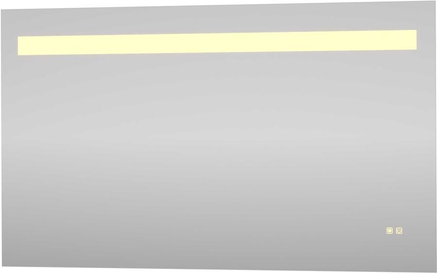 Proline Avento Spiegel Rechthoek Op Alu Frame Geïnt LED Dimbaar 120x3x70 cm Spiegel