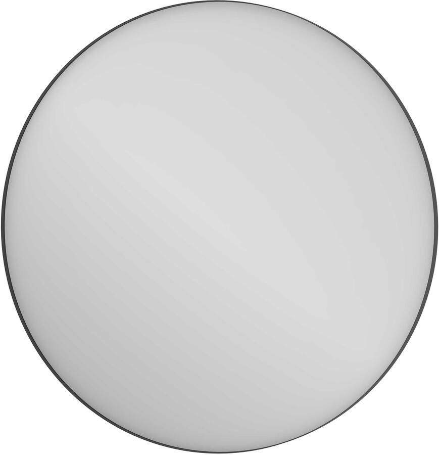 Proline Circolo Spiegel Rond Kader 100x4x100 cm Mat Zwart