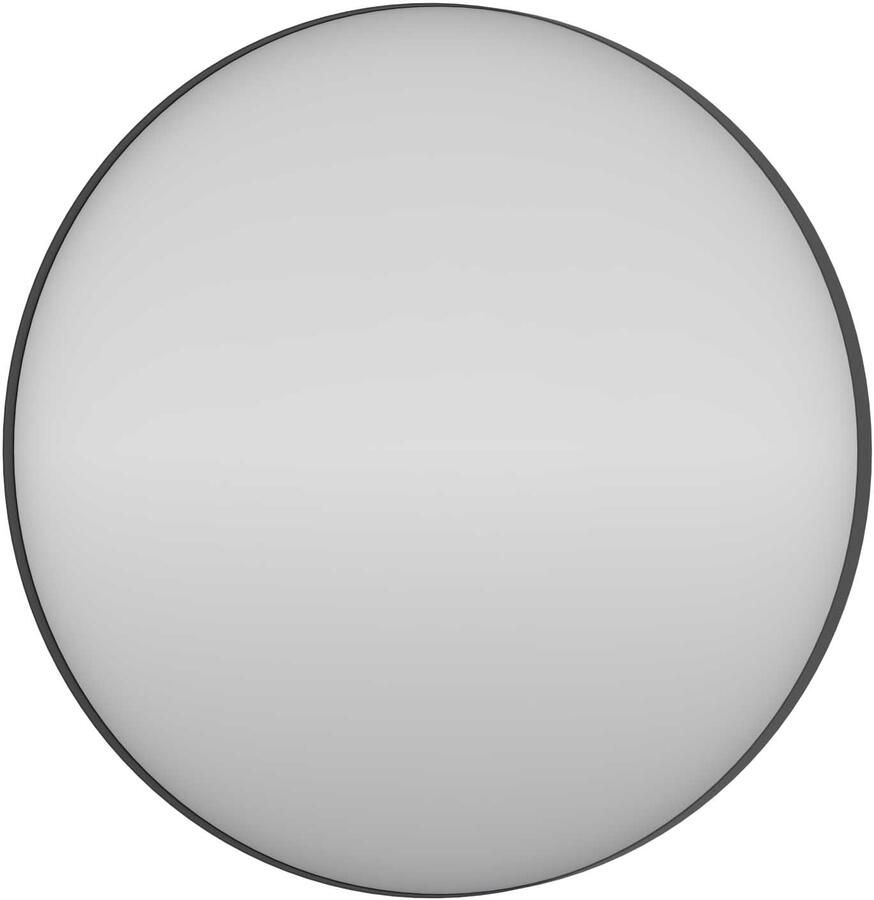Proline Circolo Spiegel Rond Kader 60x4x60 cm Mat Zwart