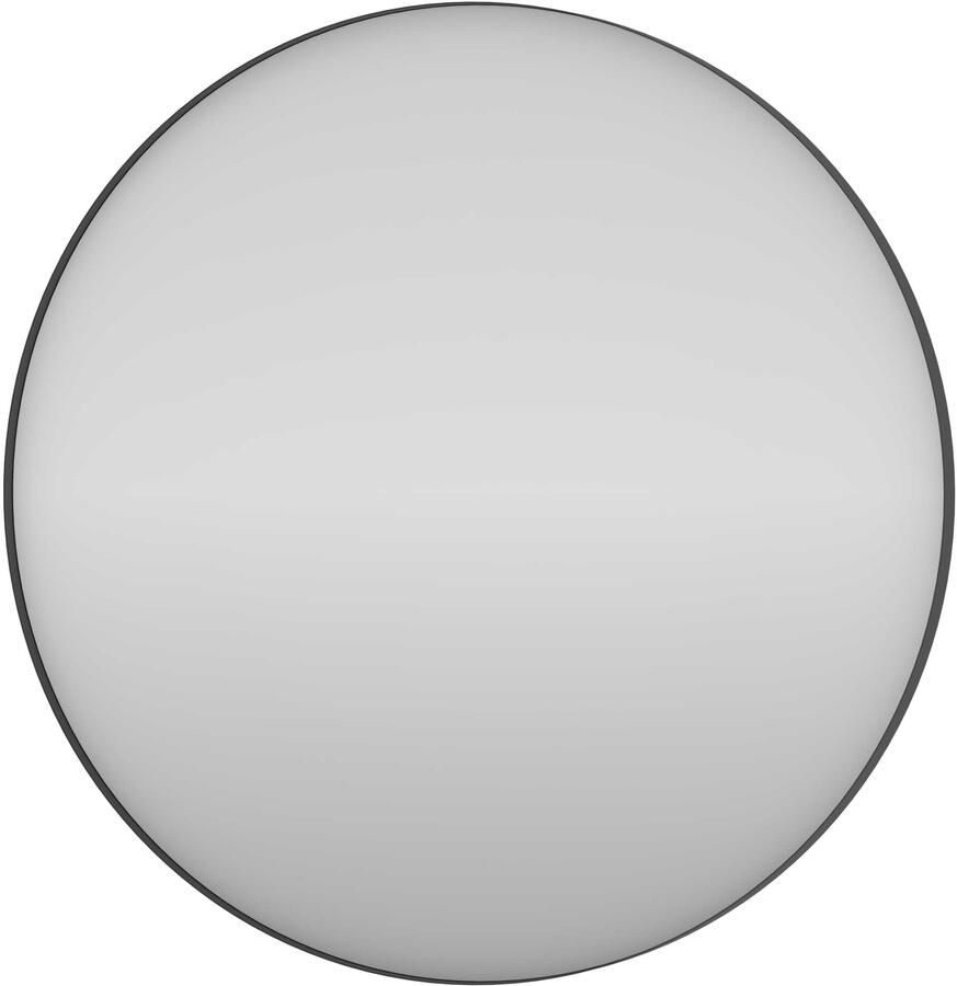 Proline Circolo Spiegel Rond Kader 80x4x80 cm Mat Zwart