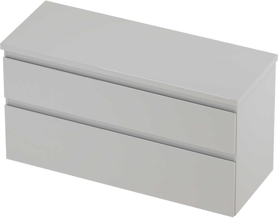 Proline Deck Badmeubelset Asymmetrisch 120x46x55 cm Hoogglans Wit