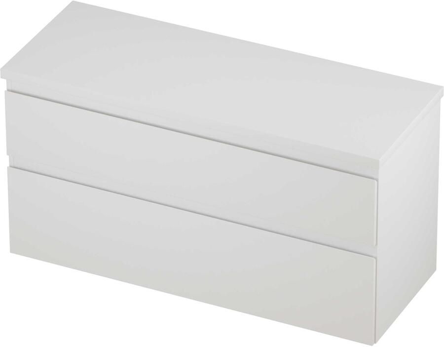 Proline Deck Badmeubelset Asymmetrisch 120x46x55 cm Mat Wit