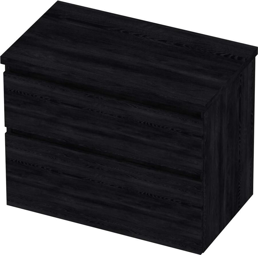 Proline Deck Badmeubelset Asymmetrisch 80x46x55 cm Black Oak