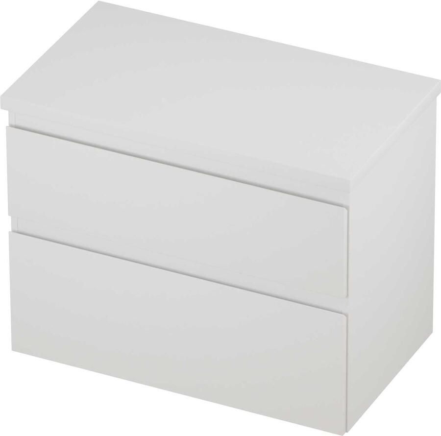 Proline Deck Badmeubelset Asymmetrisch 80x46x55 cm Mat Wit