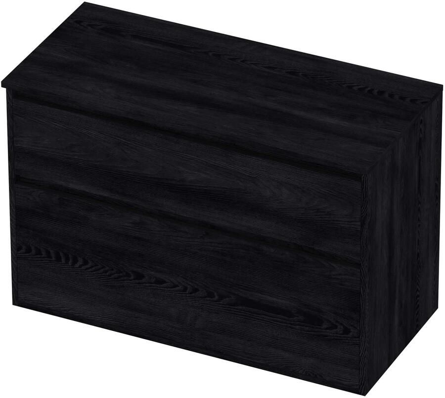 Proline Deck Badmeubelset Greeploos Asymmetrisch Kader 100x46x67 cm Black Oak