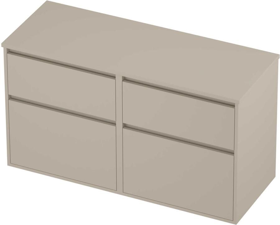 Proline Deck Badmeubelset Greeploos Asymmetrisch Kader 120x46x67 cm Soft Linen
