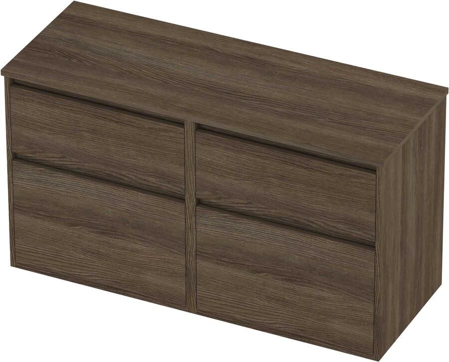 Proline Deck Badmeubelset Greeploos Asymmetrisch Kader 120x46x67 cm Vital Oak