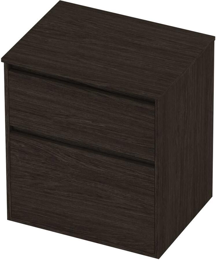 Proline Deck Badmeubelset Greeploos Asymmetrisch Kader 60x46x67 cm Mokka Oak