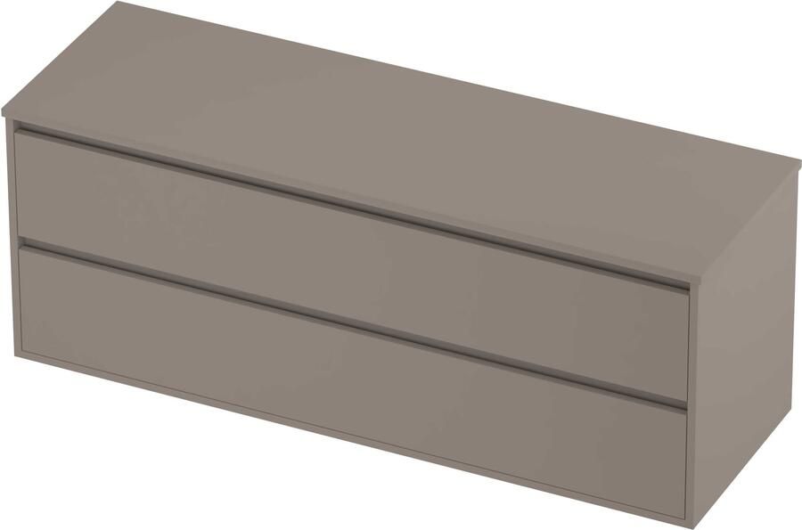 Proline Deck Badmeubelset Greeploos Symmetrisch Kader 140x46x54 cm Clay Beige