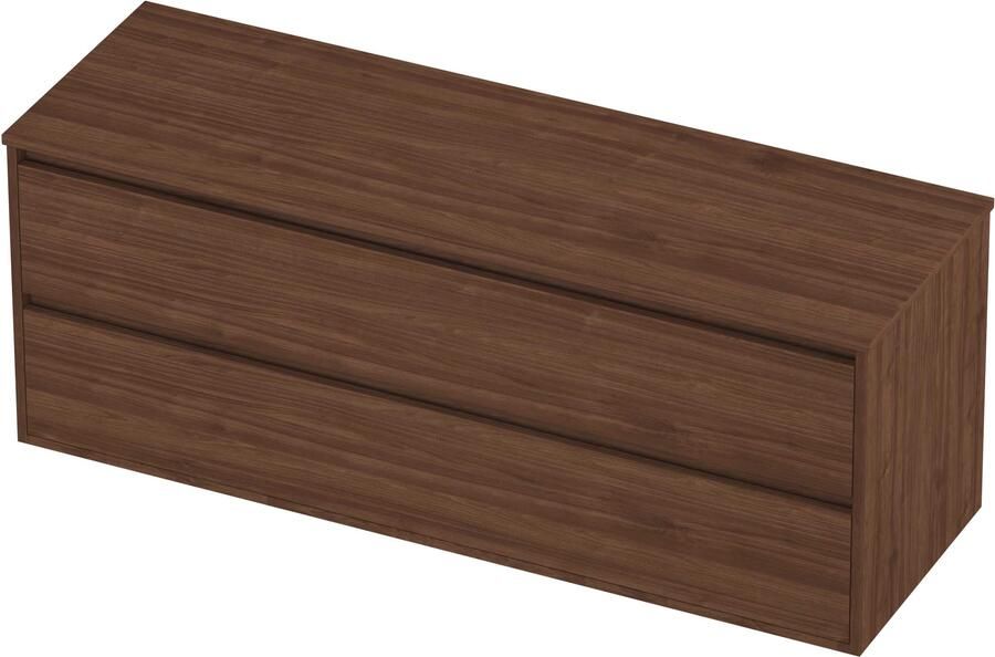 Proline Deck Badmeubelset Greeploos Symmetrisch Kader 140x46x54 cm Indian Walnut