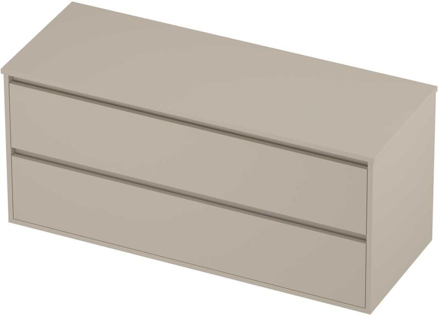 Proline Deck Badmeubelset Greeploos Symmetrisch Kader 2 Laden 120x46x54 cm Soft Linen