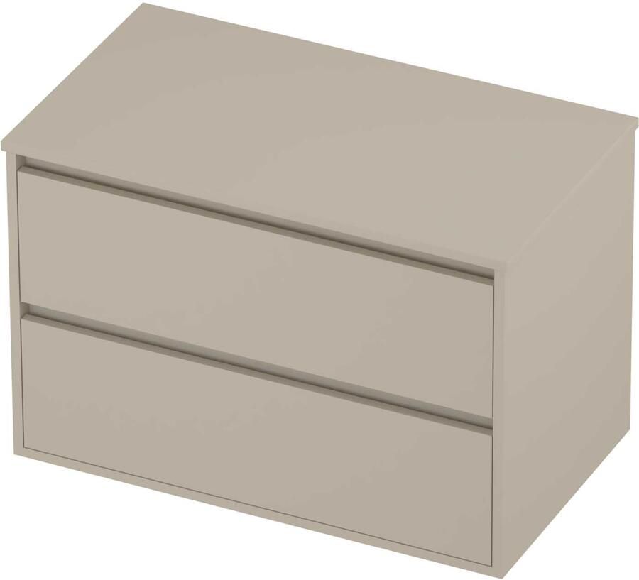 Proline Deck Badmeubelset Greeploos Symmetrisch Kader 80x46x54 cm Soft Linen