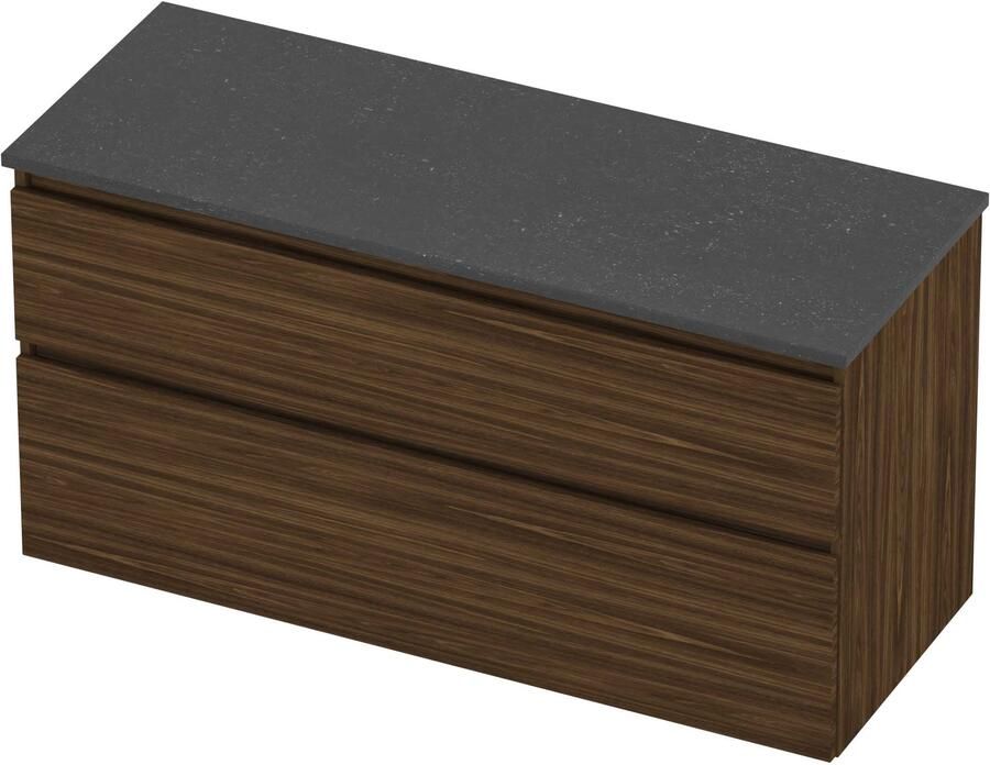 Proline Deck Badmeubelset Hardsteen Asymmetrisch 120x46x55 cm Blue Stone Cabana Oak