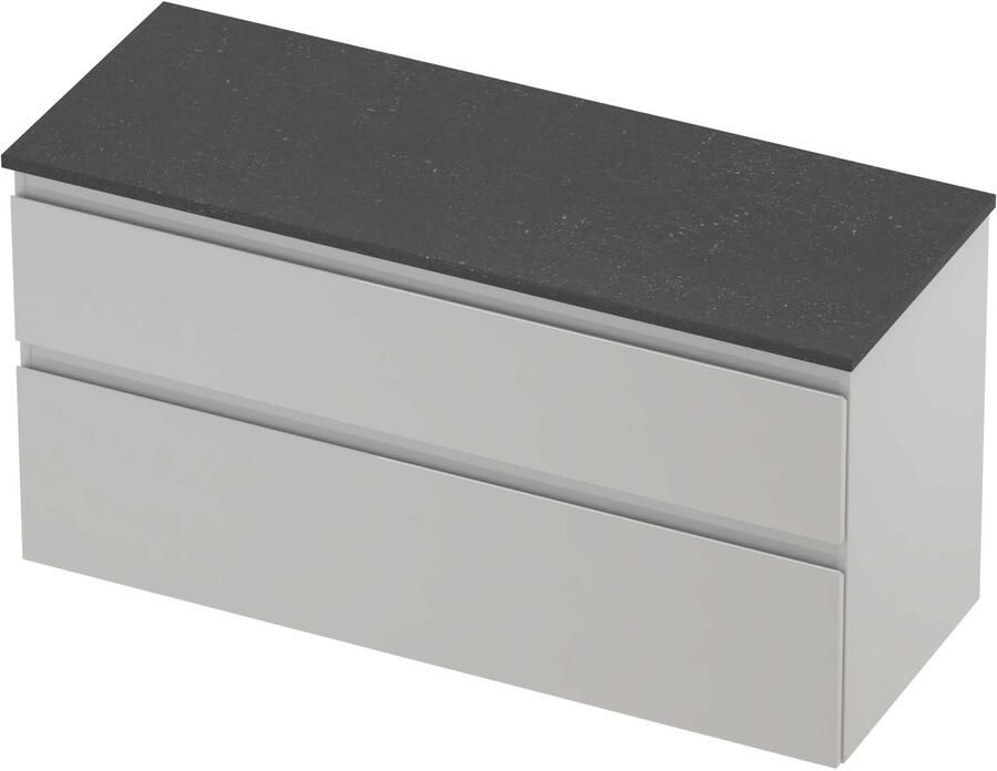 Proline Deck Badmeubelset Hardsteen Asymmetrisch 120x46x55 cm Blue Stone Glans Wit