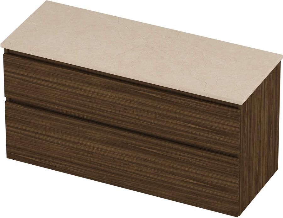 Proline Deck Badmeubelset Hardsteen Asymmetrisch 120x46x55 cm Sand Stone Cabana Oak