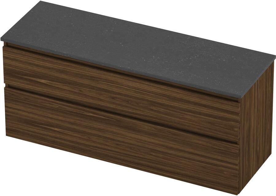 Proline Deck Badmeubelset Hardsteen Asymmetrisch 140x46x55 cm Blue Stone Cabana Oak