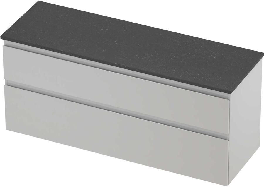 Proline Deck Badmeubelset Hardsteen Asymmetrisch 140x46x55 cm Blue Stone Glans Wit