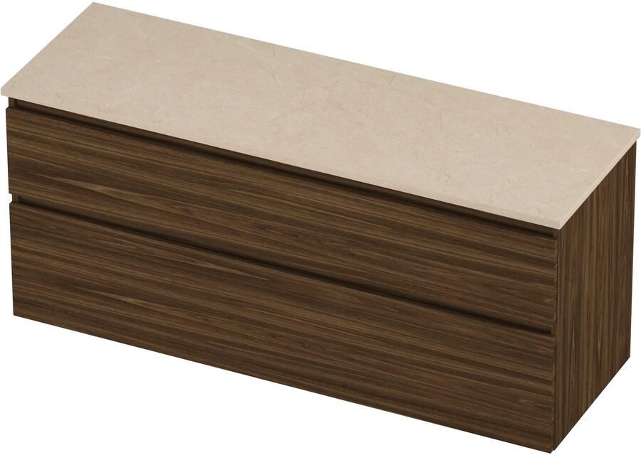 Proline Deck Badmeubelset Hardsteen Asymmetrisch 140x46x55 cm Sand Stone Cabana Oak