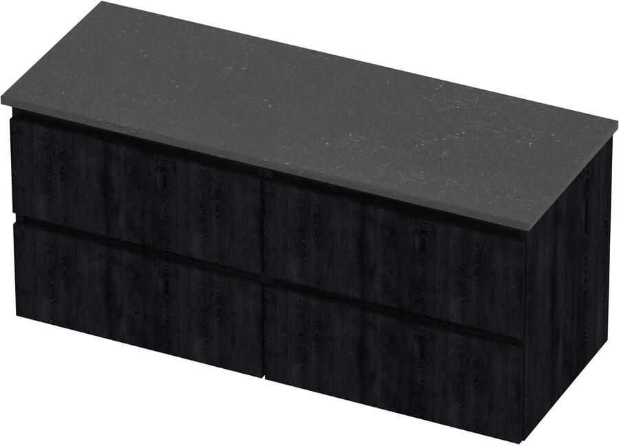 Proline Deck Badmeubelset Hardsteen Symmetrisch 4 Laden 120x46x55 cm Blue Stone Charcoal Oak