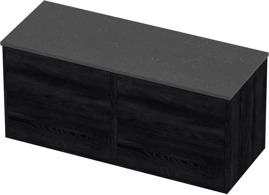 Proline Deck Badmeubelset Hardsteen Voor Grepen 120x46x54 cm Blue Stone Black Oak