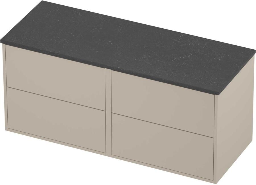Proline Deck Badmeubelset Hardsteen Voor Grepen 120x46x54 cm Blue Stone Soft Linen