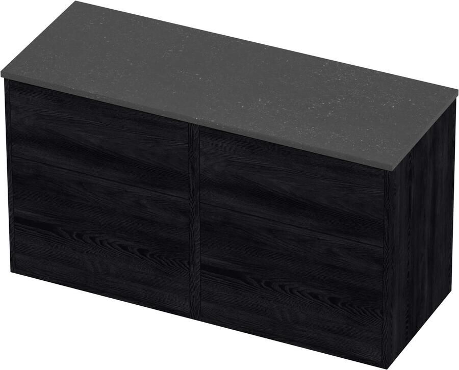 Proline Deck Badmeubelset Hardsteen Voor Grepen 120x46x67 cm Blue Stone Black Oak