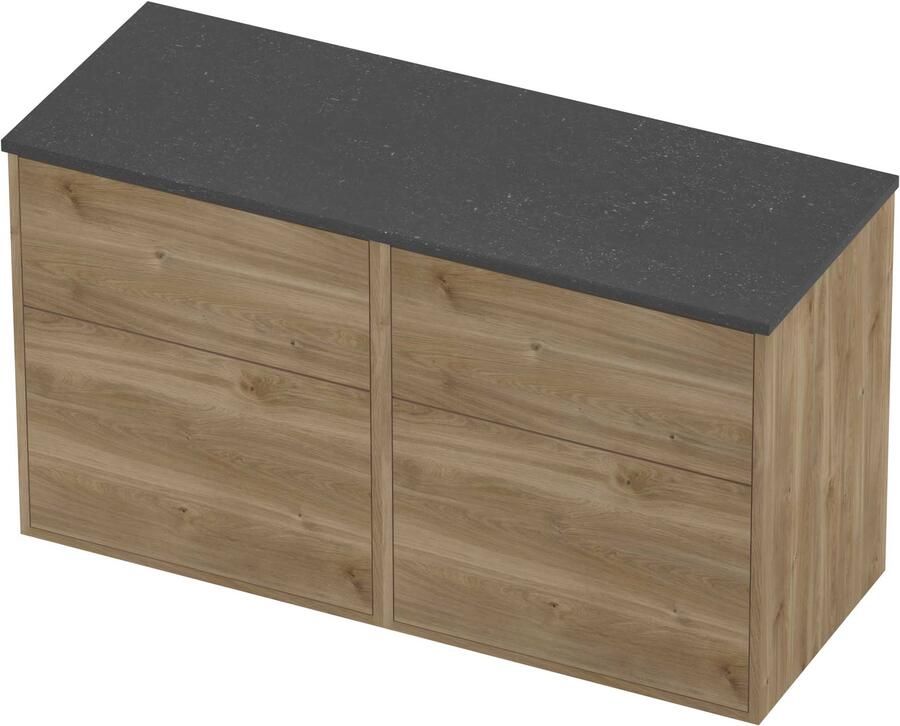 Proline Deck Badmeubelset Hardsteen Voor Grepen 120x46x67 cm Blue Stone Cider Oak