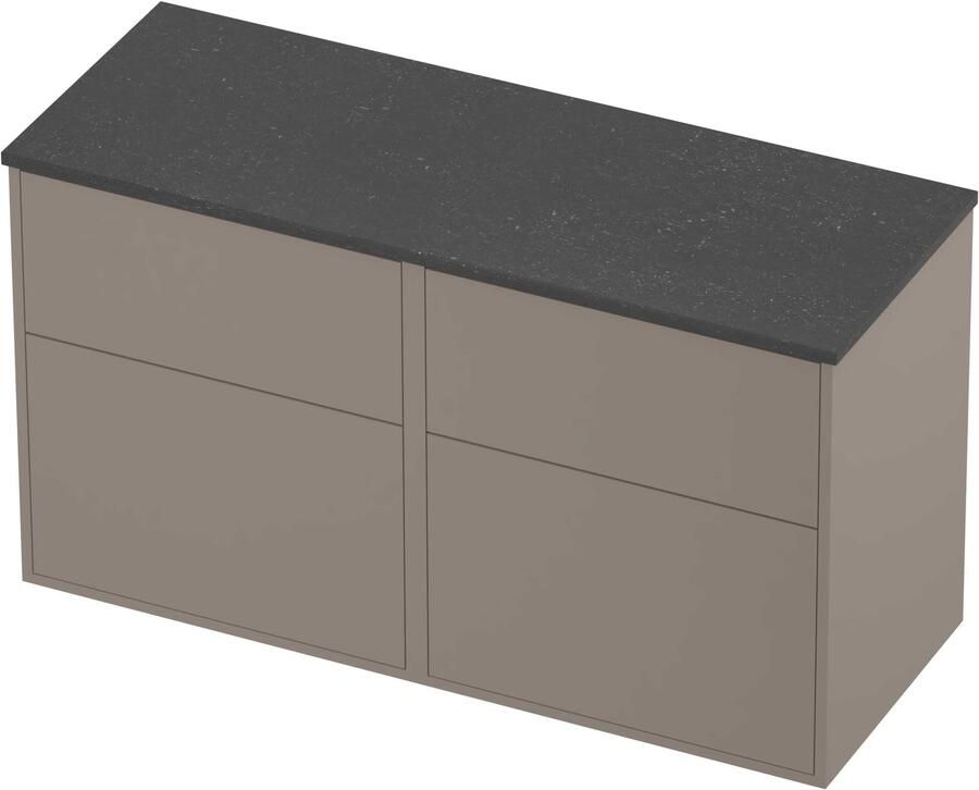 Proline Deck Badmeubelset Hardsteen Voor Grepen 120x46x67 cm Blue Stone Clay Beige