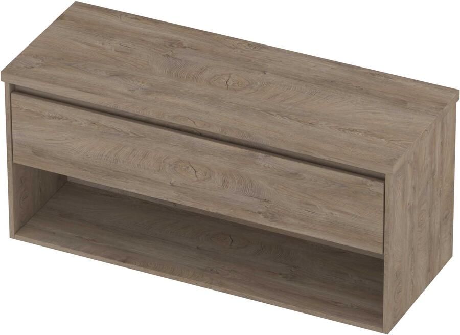 Proline Deck Badmeubelset Met Schap 120x46x55 cm Raw Oak