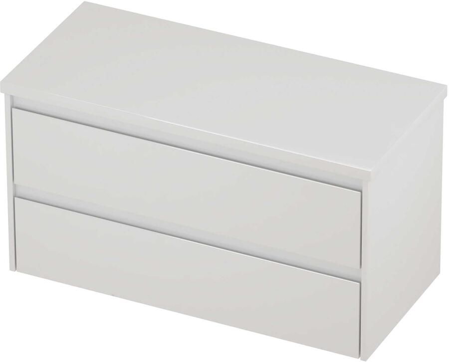 Proline Deck Badmeubelset Symmetrisch 100x46x55 cm Hoogglans Wit
