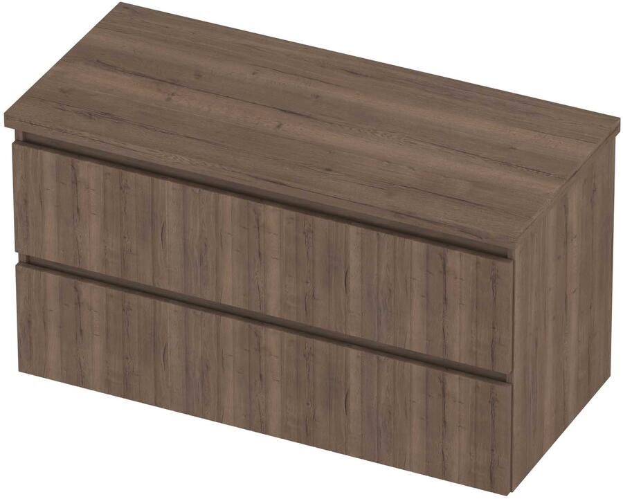 Proline Deck Badmeubelset Symmetrisch Gefreesd 100x46x55 cm Terra Oak