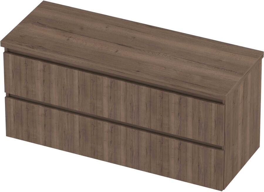 Proline Deck Badmeubelset Symmetrisch Gefreesd 120x46x55 cm Terra Oak