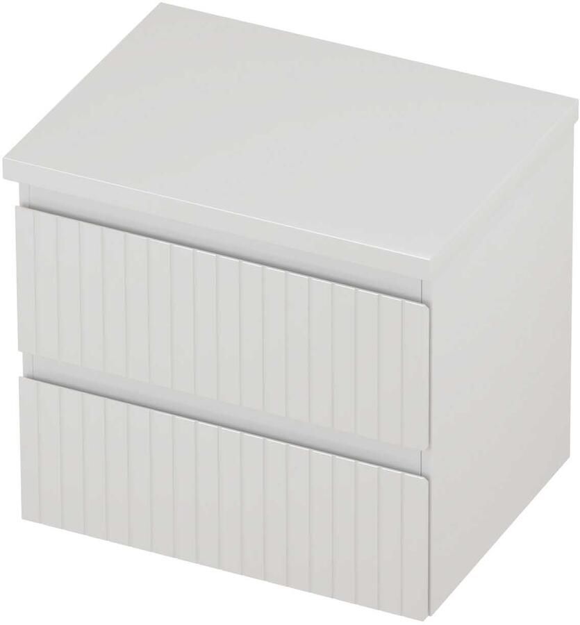Proline Deck Badmeubelset Symmetrisch Gefreesd 60x46x55 cm Hoogglans Wit