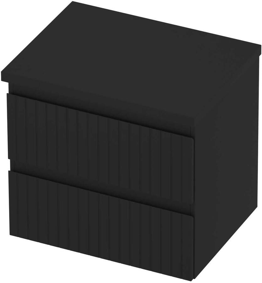 Proline Deck Badmeubelset Symmetrisch Gefreesd 60x46x55 cm Mat Zwart