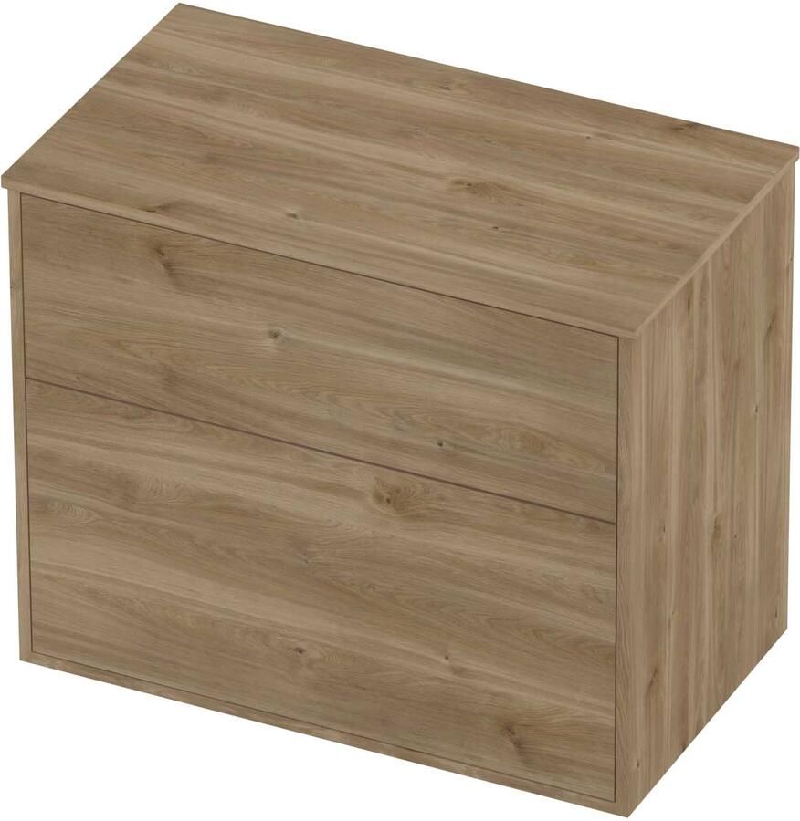 Proline Deck Badmeubelset Voor Grepen Asymmetrisch Kader 80x46x67 cm Cider Oak