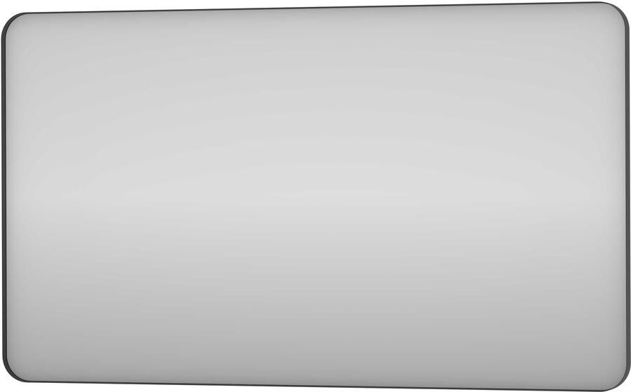 Proline Donna Spiegel Rond Kader 120x4x70 cm Mat Zwart