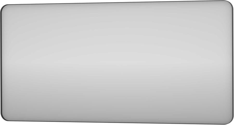 Proline Donna Spiegel Rond Kader 140x4x70 cm Mat Zwart