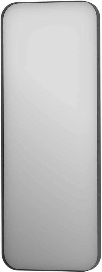 Proline Donna Spiegel Rond Kader 30x4x80 cm Mat Zwart