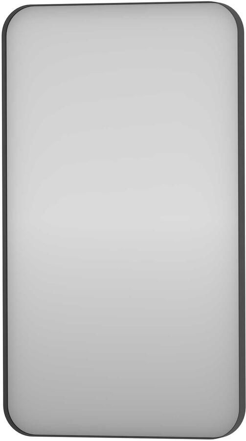 Proline Donna Spiegel Rond Kader 40x4x70 cm Mat Zwart